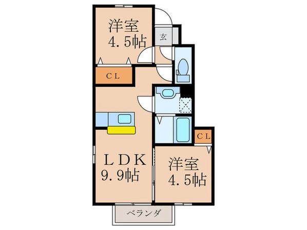 ソレイユ　ヴィラージュMの物件間取画像